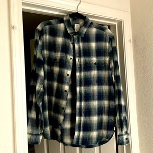 Greenish Blue/White H&M Flannel